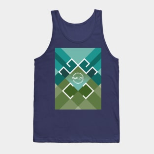 Colorful Runic Design Tank Top